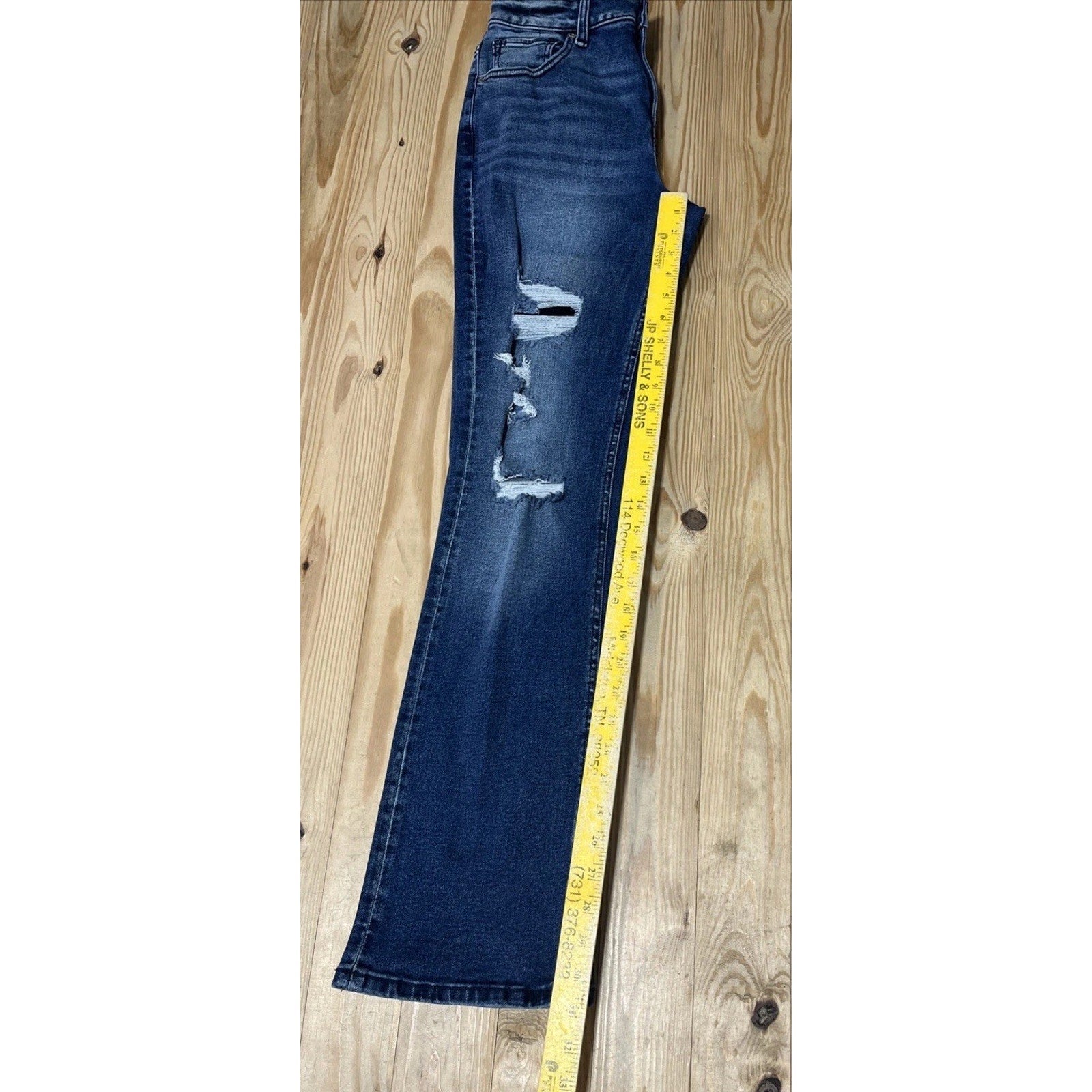 M Jeans by Maurices Women’s High Rise Skinny Distress Dark Wash Denim Jeans SZ 6