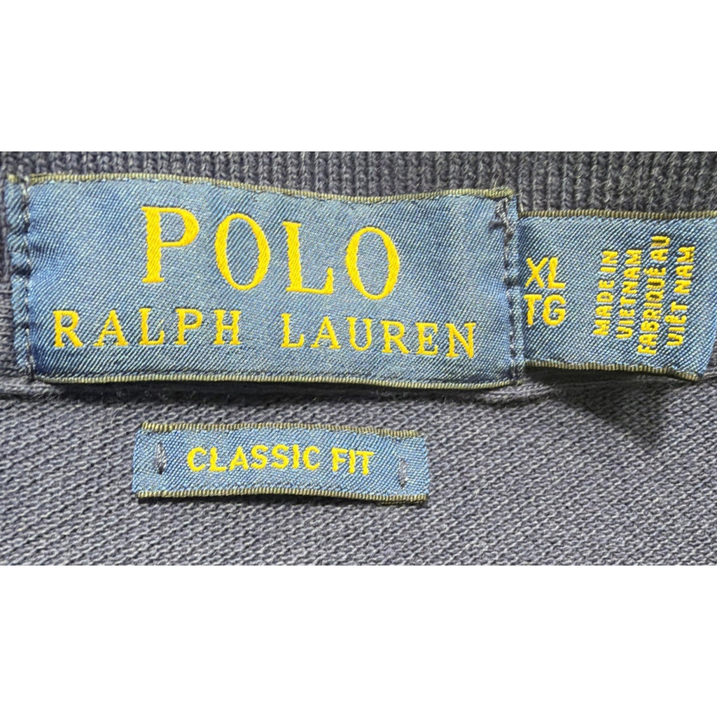 Ralph Lauren Polo Shirt Men's XL Classic Fit Blue Red Pony Short Sleeve Preppy