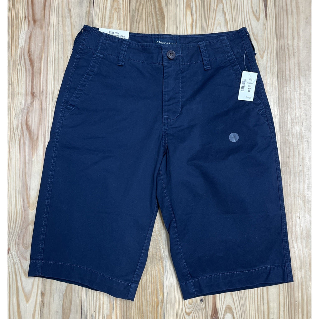 NWT Aeropostale Shorts Men’s 27X11.5 Blue Longboard Stretch Flat Front Pocket
