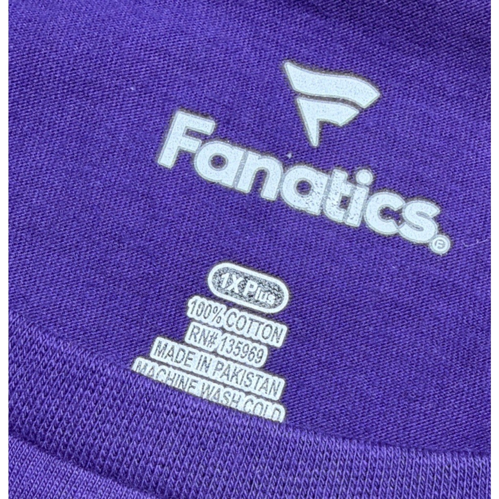 Fanatics NFL Minnesota Vikings T-shirt Womens 1X Purple Short Sleeve New