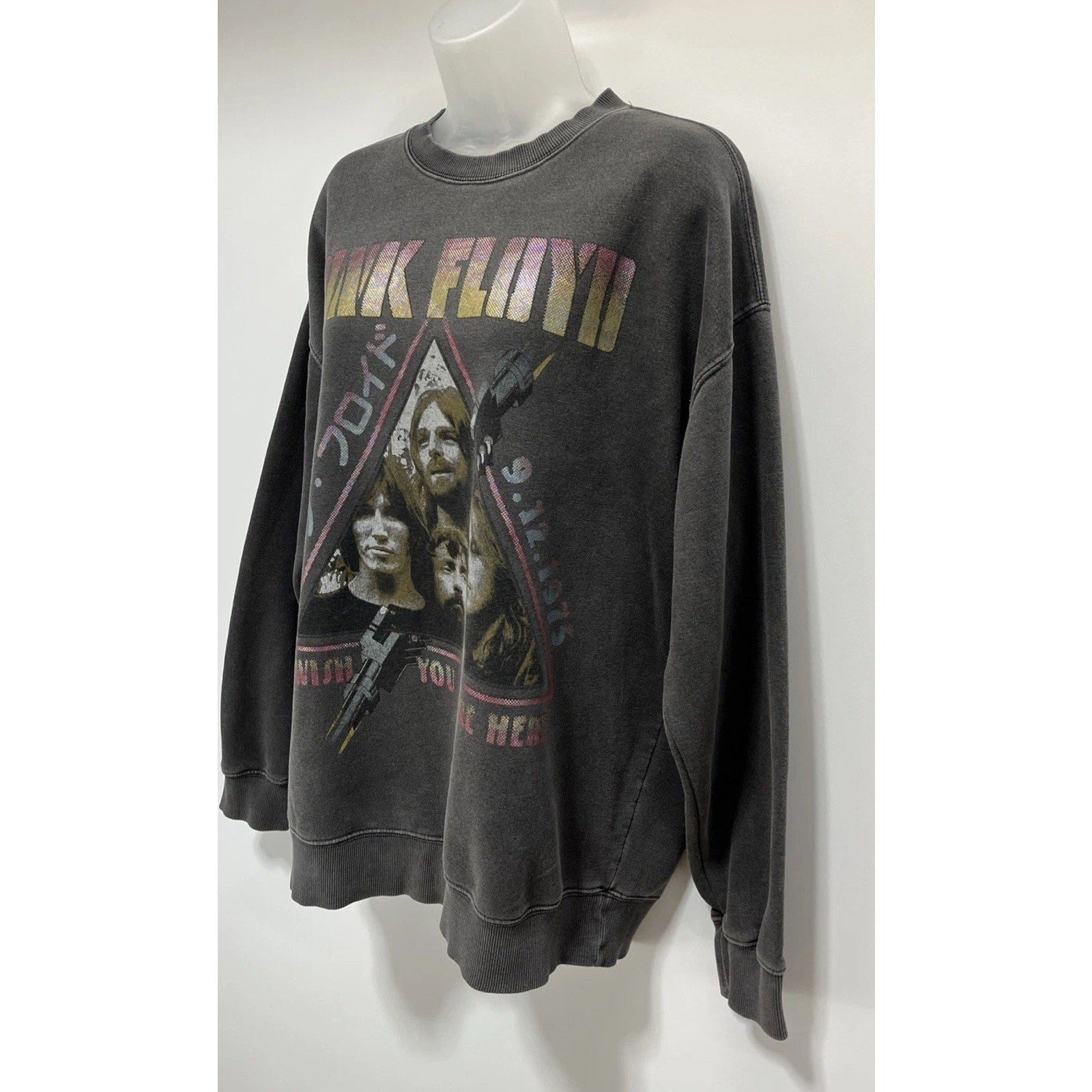 Buckle Goodie Two Sleeves Pink Floyd Oversized Sweater Size Medium