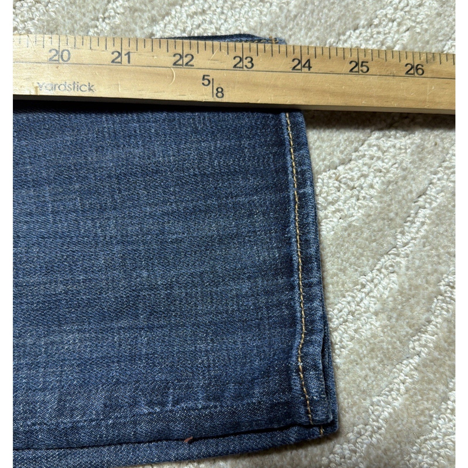 Womens AE American Eagle Artist Cropped Capri Stretch Dark Crop Denim Jeans 4 R