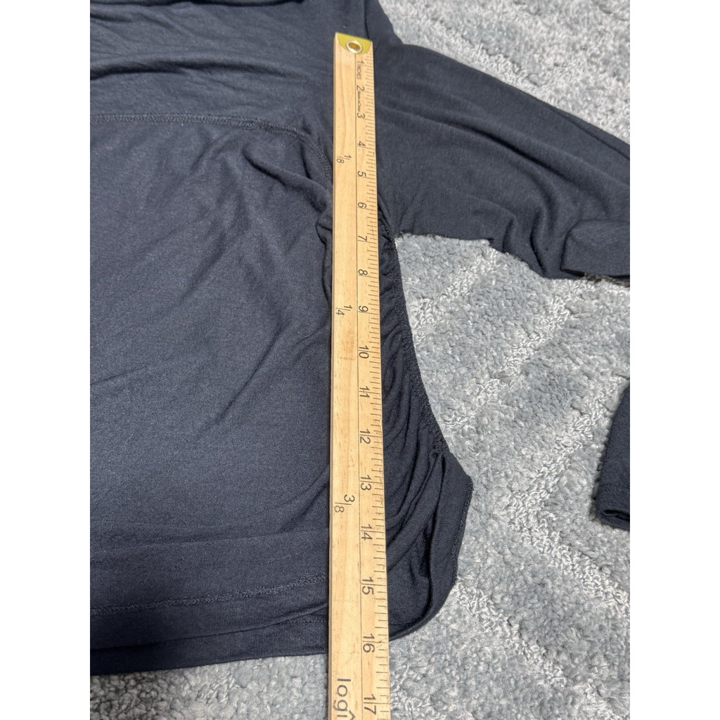 Abercrombie & Fitch Women's X-Large Soft Cowl Neck Pullover Black Jersey Loose
