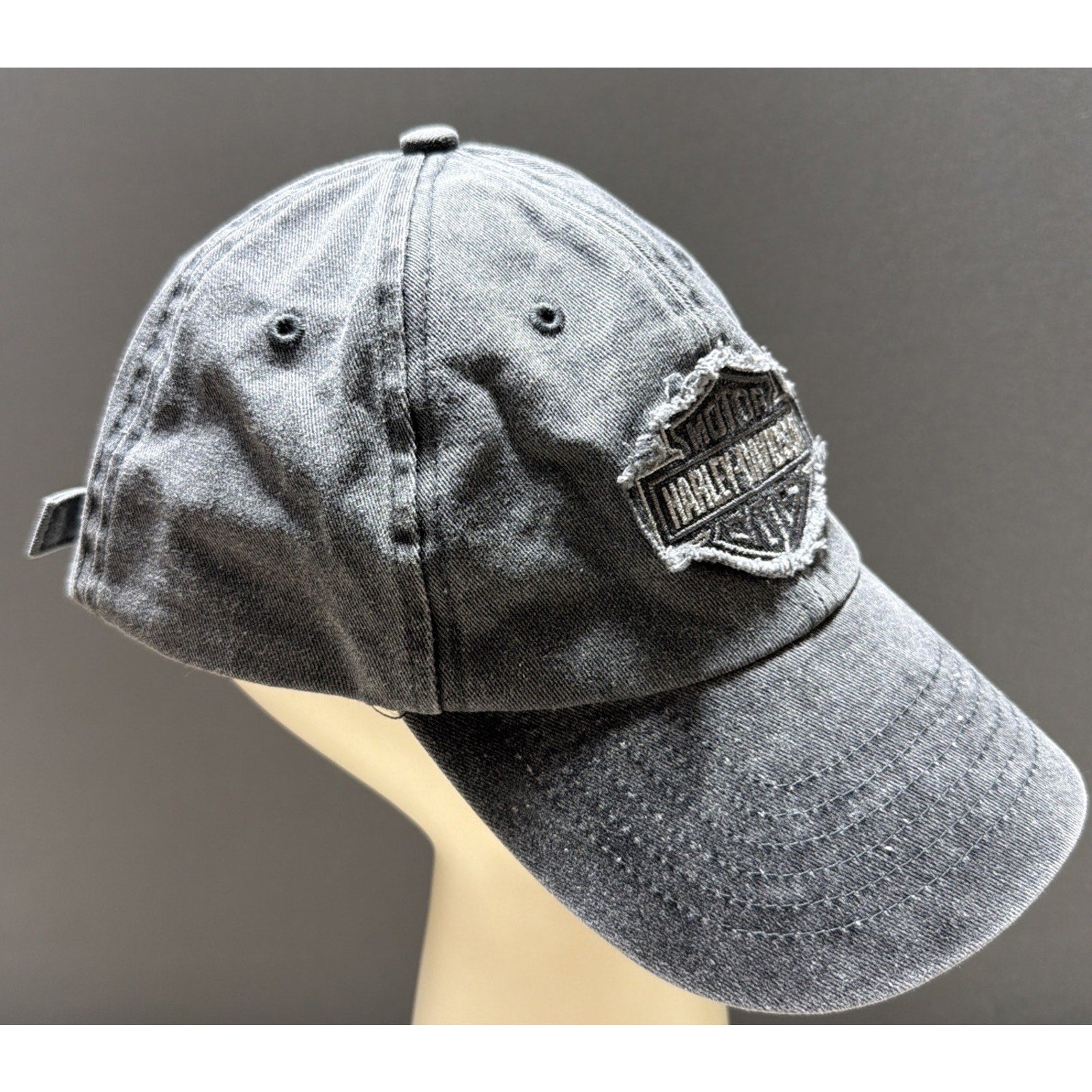 Harley Davidson Strapback Hat Cap Motorcycle Embroidered Official OS Grunge