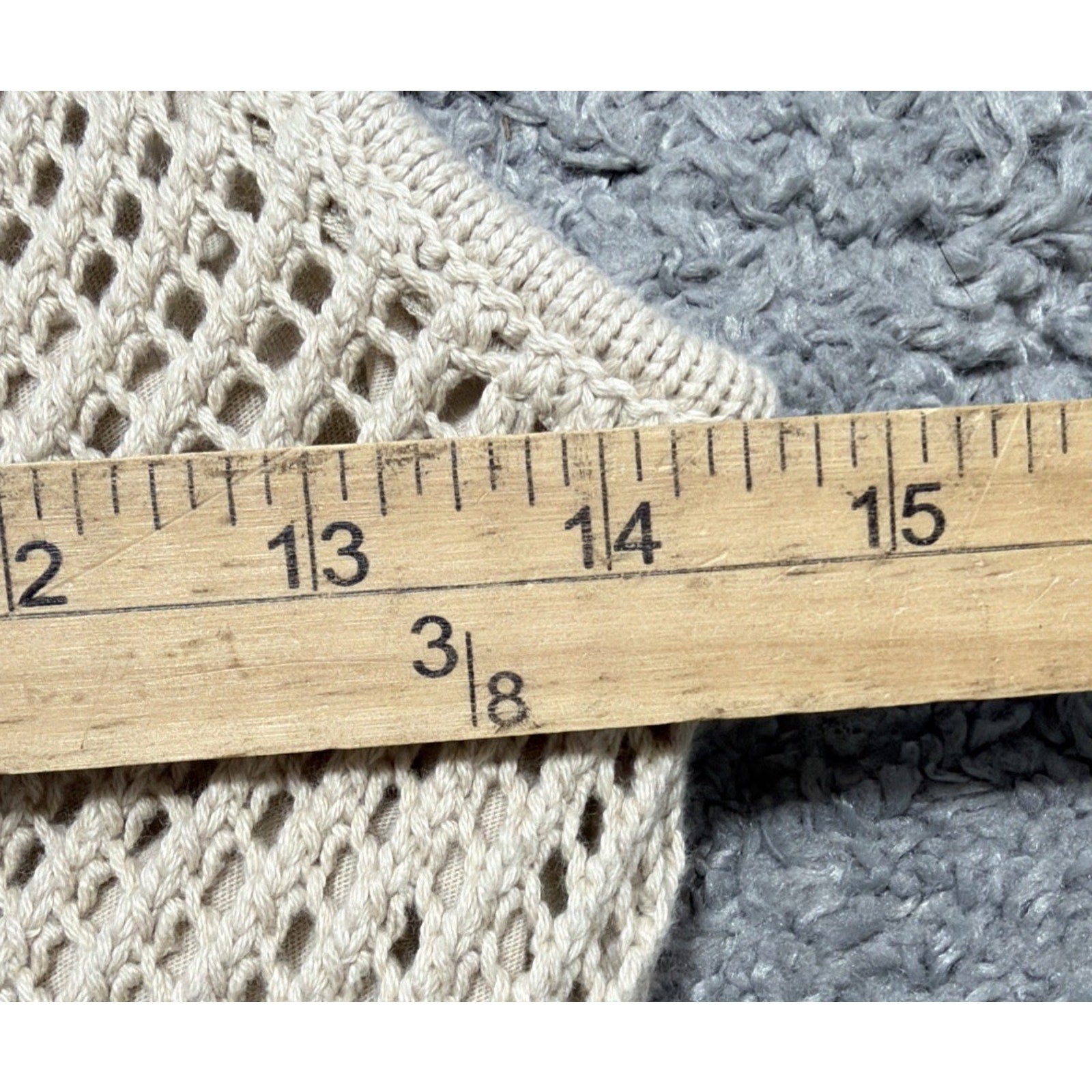 NEW GAP Crochet Mini Dress XS Knit Sleeveless Boho Summer Bedrock Beige Bohemian