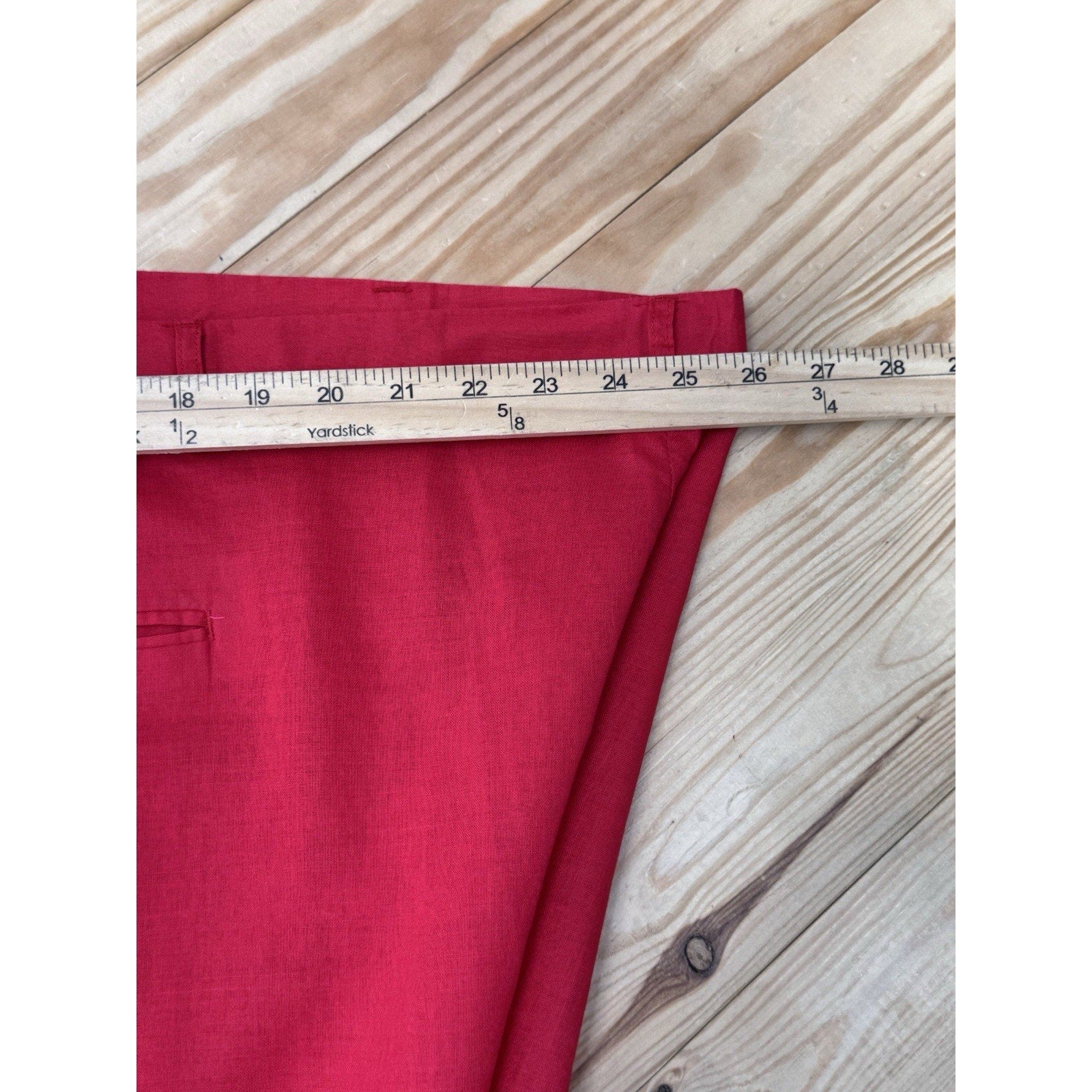 Bagazio 2pc Short Sleeve Red Walking Suit Cotton Ramie Men’s Size 6X