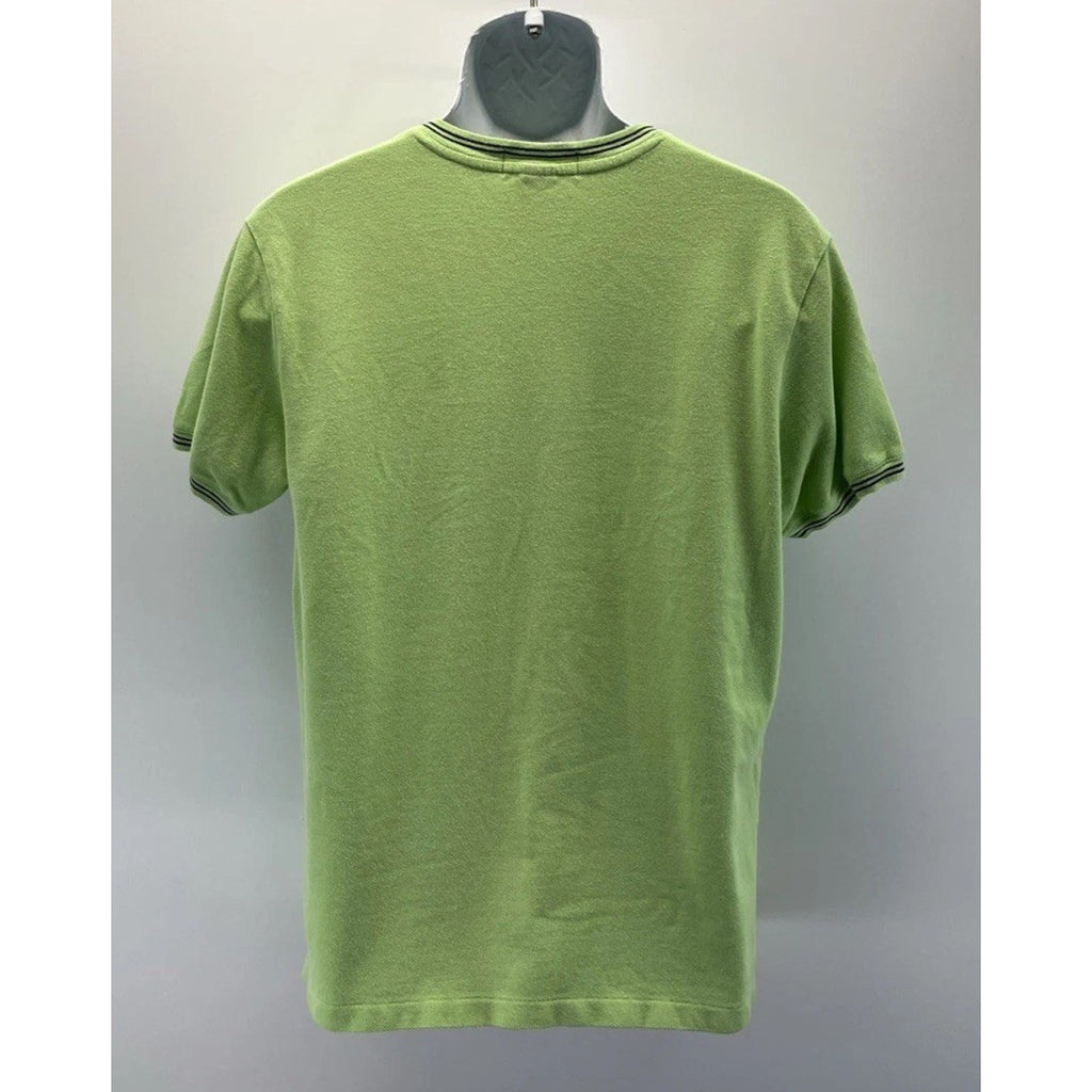 Vintage Men’s Polo Ralph Lauren Green V Neck Heavy T Shirt Size Medium