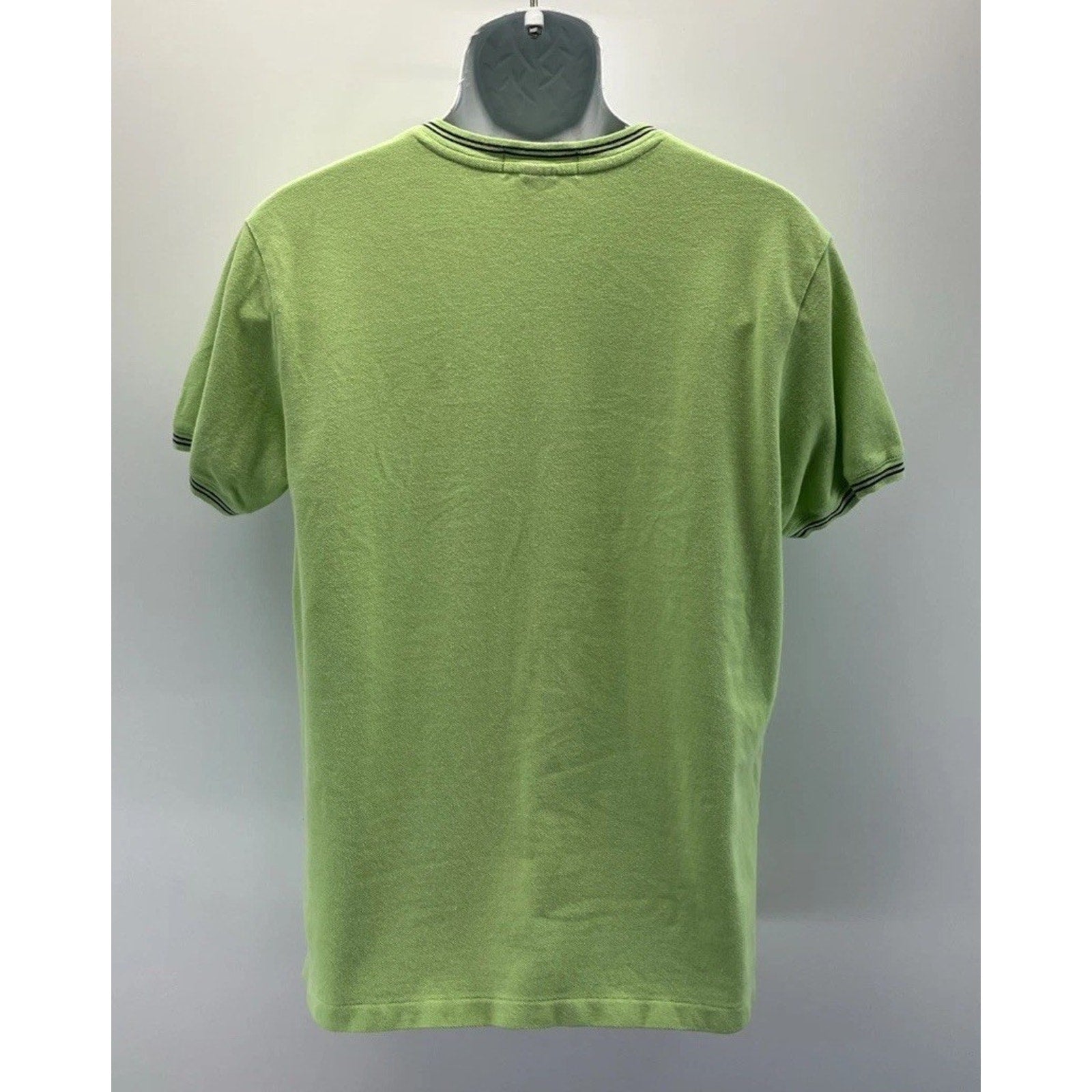 Vintage Men’s Polo Ralph Lauren Green V Neck Heavy T Shirt Size Medium