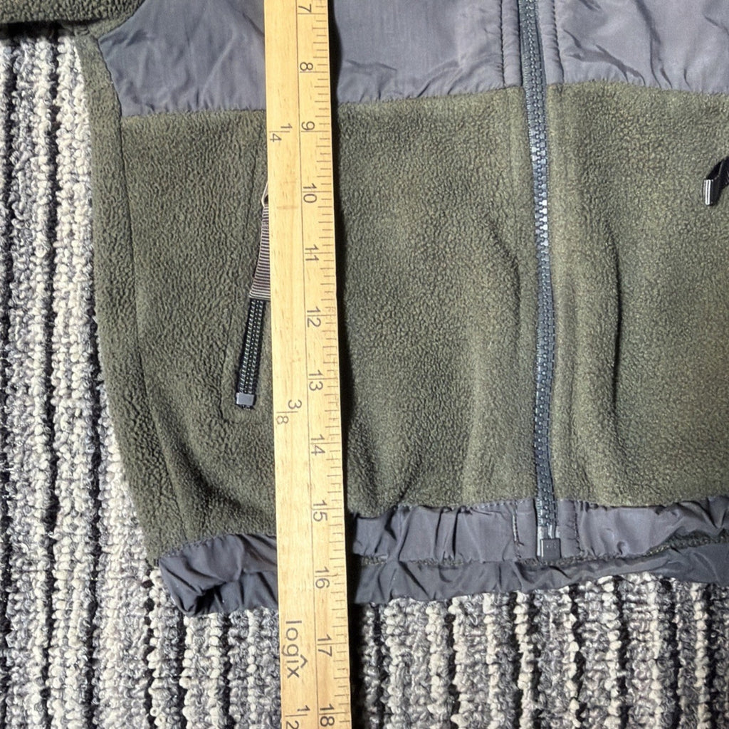 The North Face Denali Jacket Boys Youth XXS Gray Green Full Zip Polartec