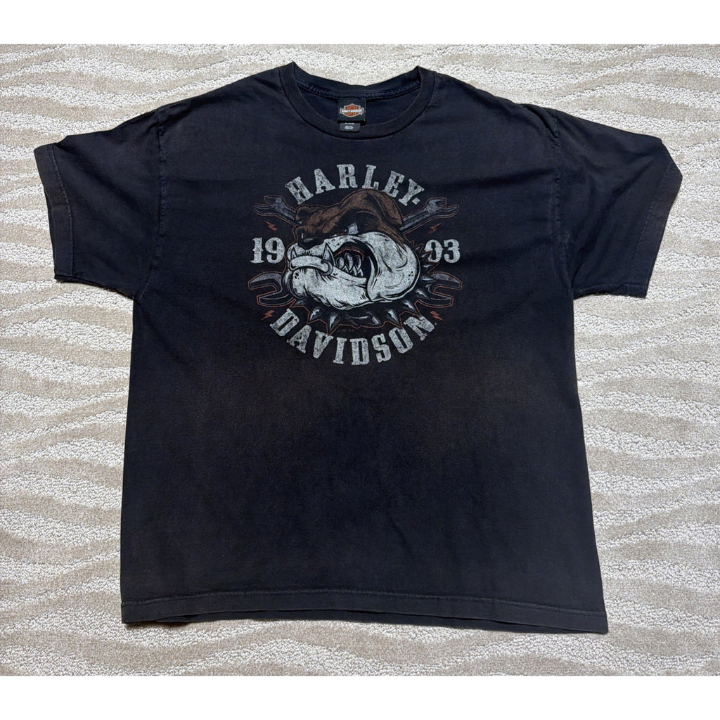Harley Shirt XL Vintage Y2k Dog Davidson Motorcycle Biker Tee Ocala Florida