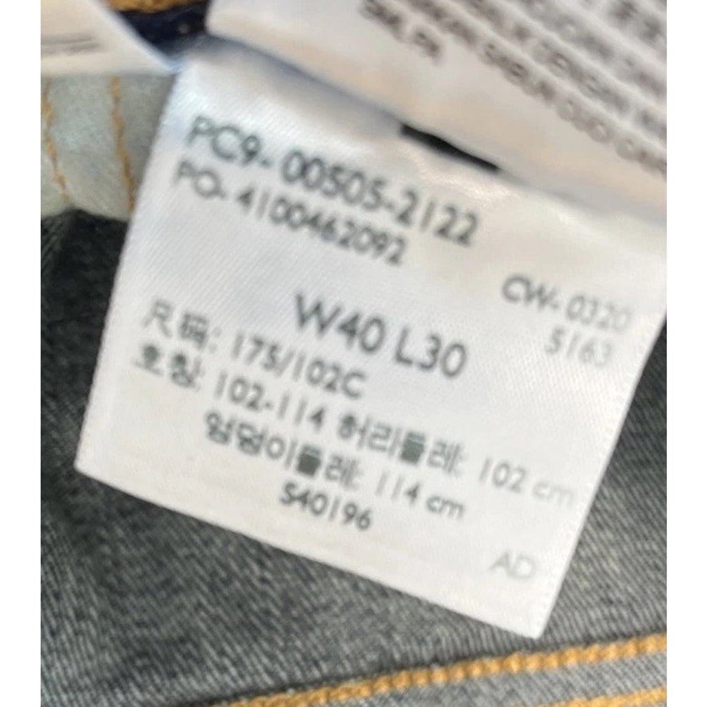 Levi's 505 Jeans Mens 40x30 Blue Denim Stretch Regular Fit Straight Leg NEW