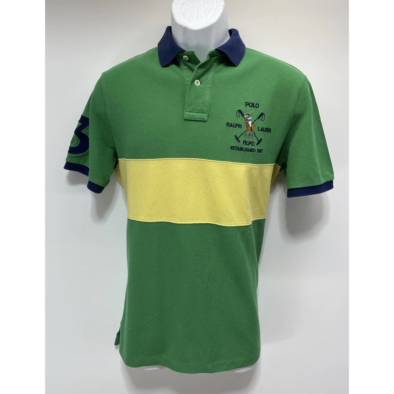 Polo Ralph Lauren Club Mens M Classic Fit Short Sleeve Pony Equestrian Shirt