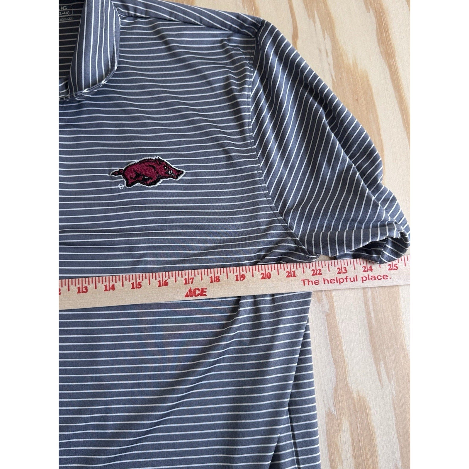 Arkansas Razorbacks Polo L + Hat Top Of The World Russell NCAA Bundle Men’s L