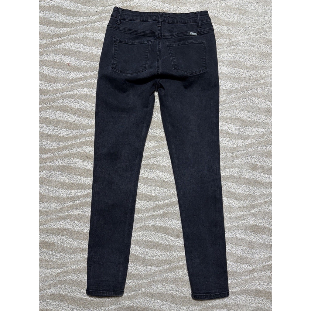 Kancan Mid-Rise Skinny Black Denim Stretch Jeans Size 9/28