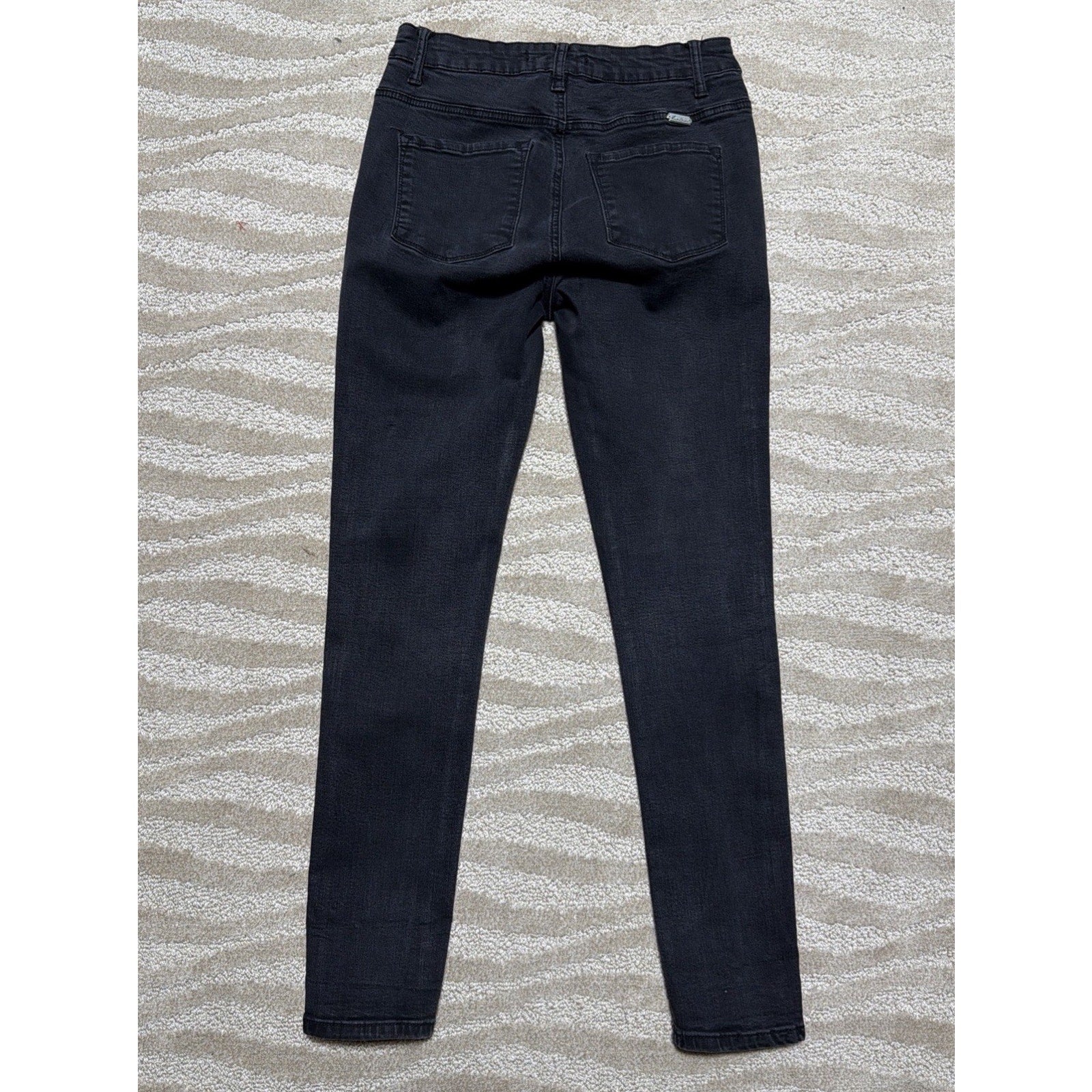 Kancan Mid-Rise Skinny Black Denim Stretch Jeans Size 9/28