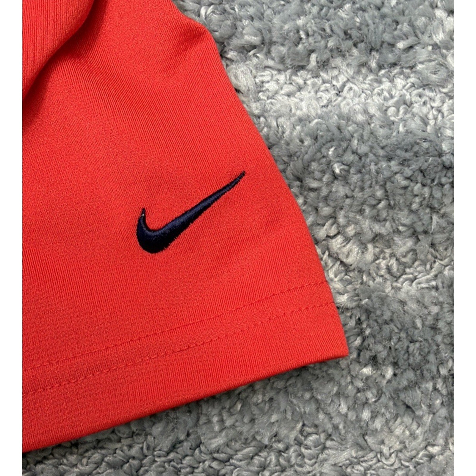 Ole Miss Rebels Nike Dri-Fit Mens POLO Medium RED jersey Embroidered Logo