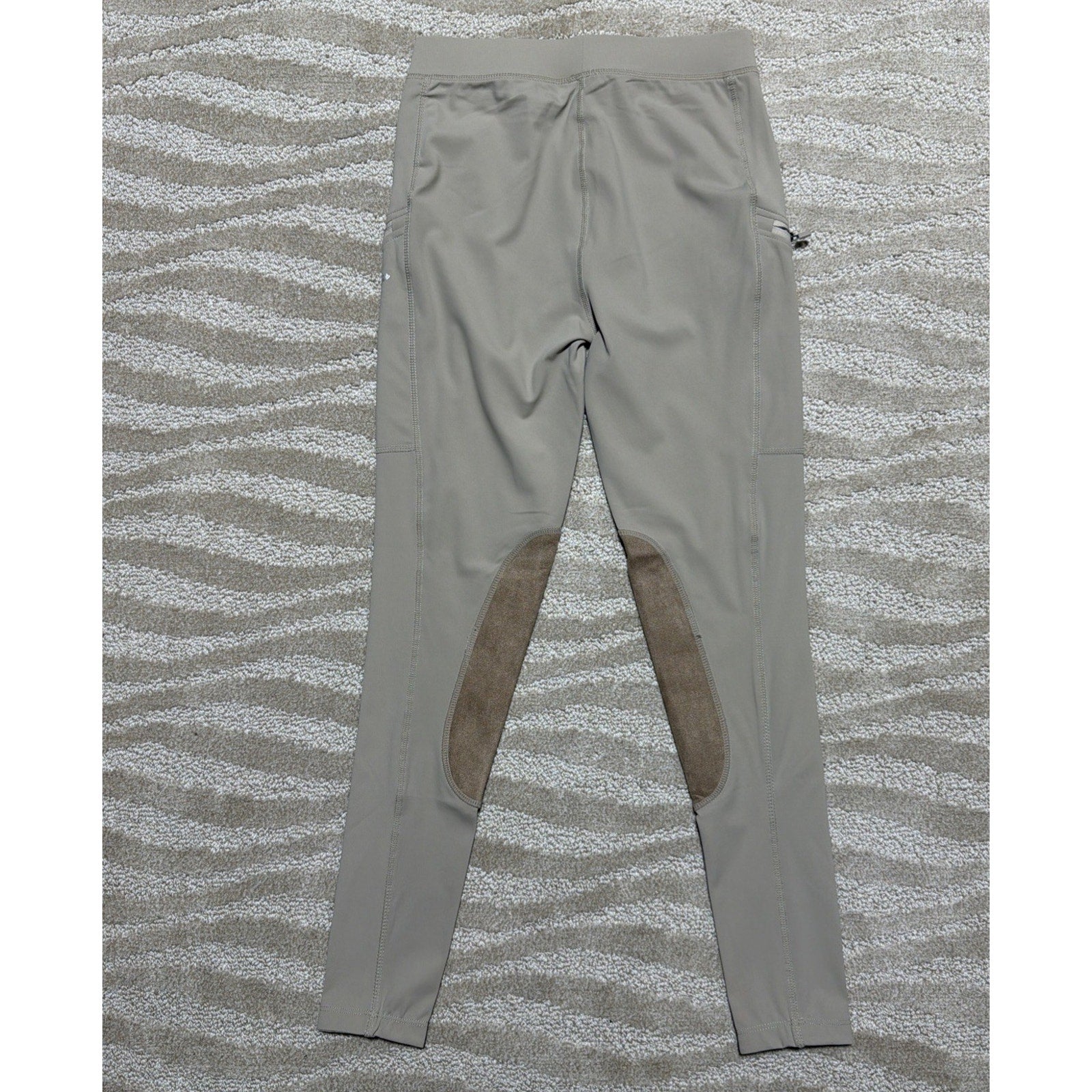 Willit Girls Horse Riding Pants Knee-Patch Equestrian Breeches Biege Size L NWT