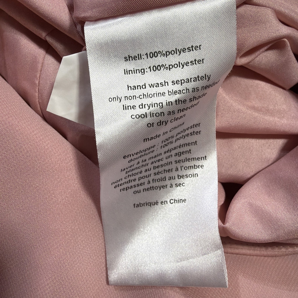 David’s Bridal Dress 22 Plus Ballet Pink Satin Bridesmaid Gown W11995 NWT