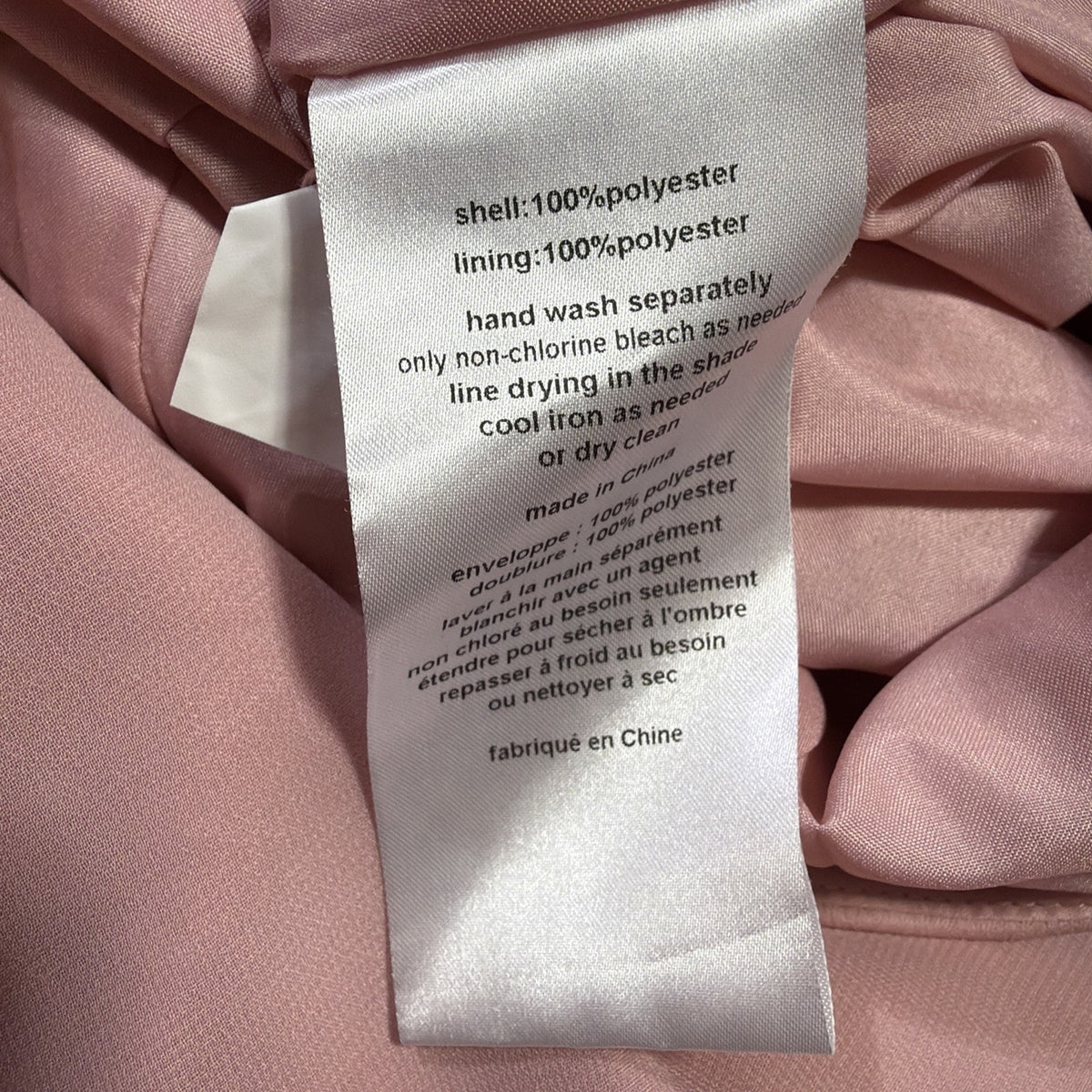 David’s Bridal Dress 22 Plus Ballet Pink Satin Bridesmaid Gown W11995 NWT