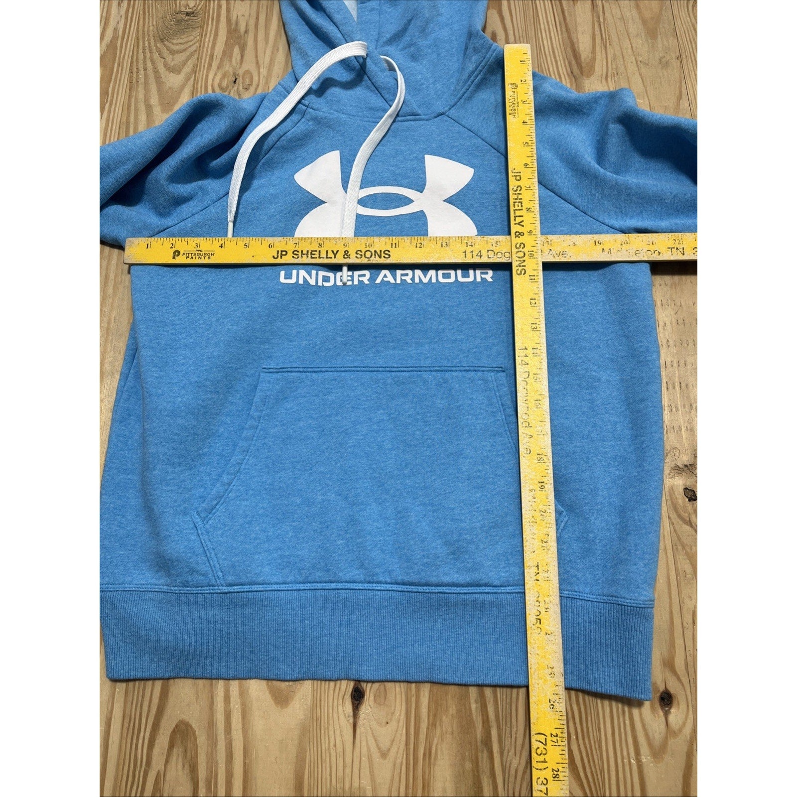 Under Armour Women's Rival Fleece Logo Hoodie Blue Size Small
