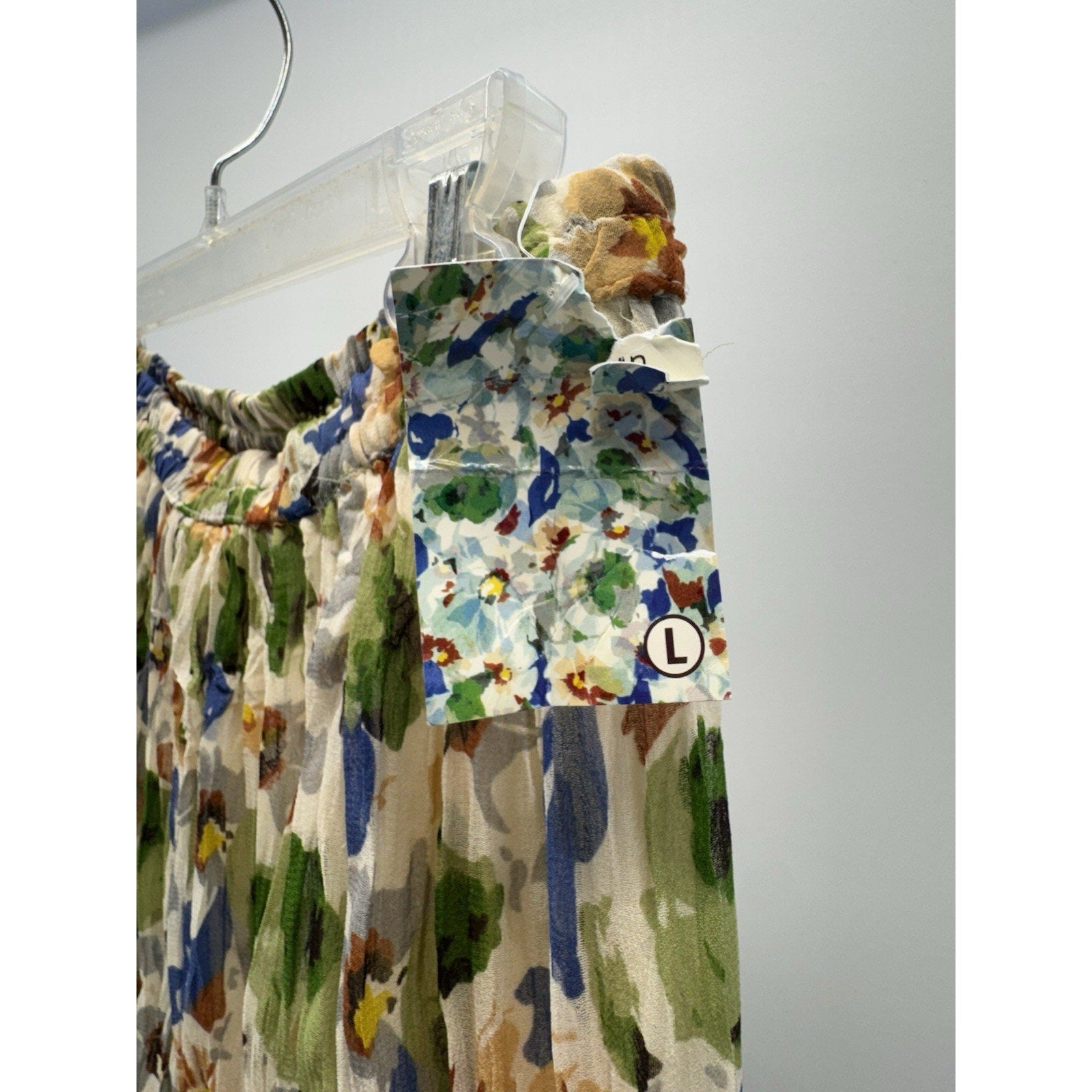 Krazy Kat Tiered Lined Maxi Skirt Women’s Size L Flowy Retro Fairy