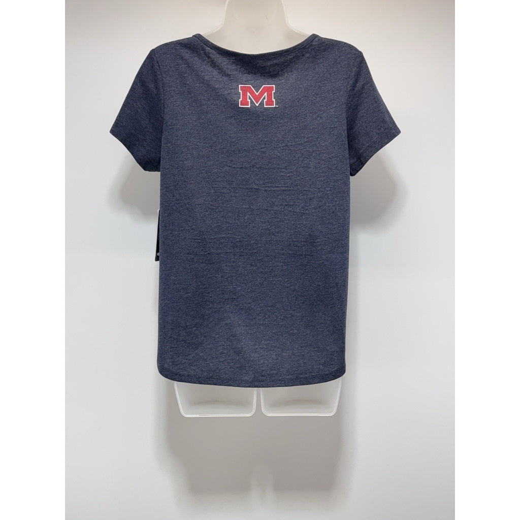 Ole Miss Rebels Colosseum Navy Blue T-Shirt Hotty Totty Women's Size Small NWT