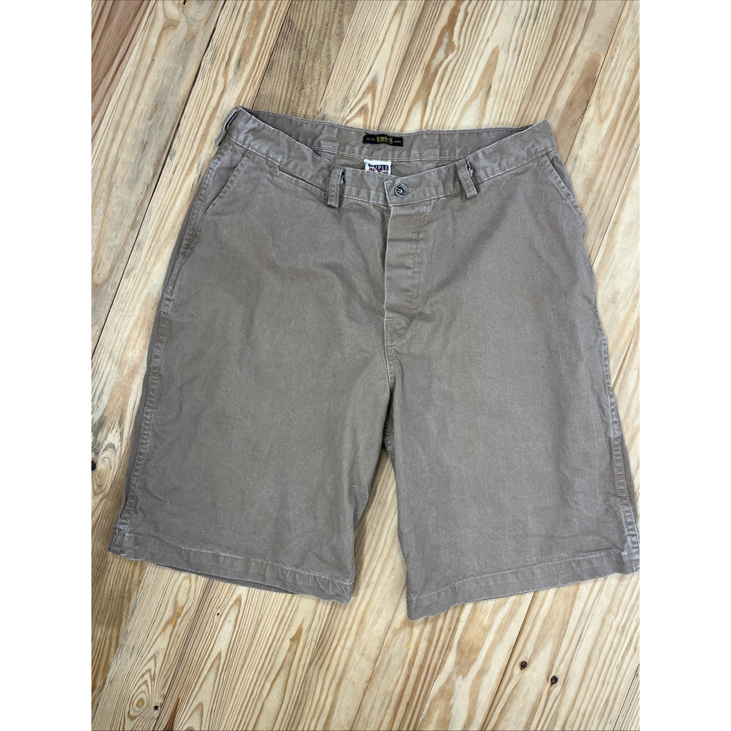 Vtg Triple X By Lucky Brand Army Model Utility Trouser Shorts Made In USA Sz 34