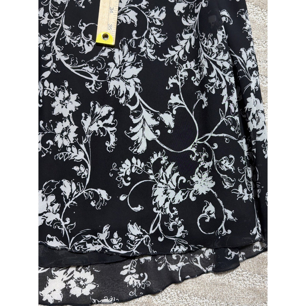 Lane Bryant Dress Womens 18 Black White High Low Polished Professional Career