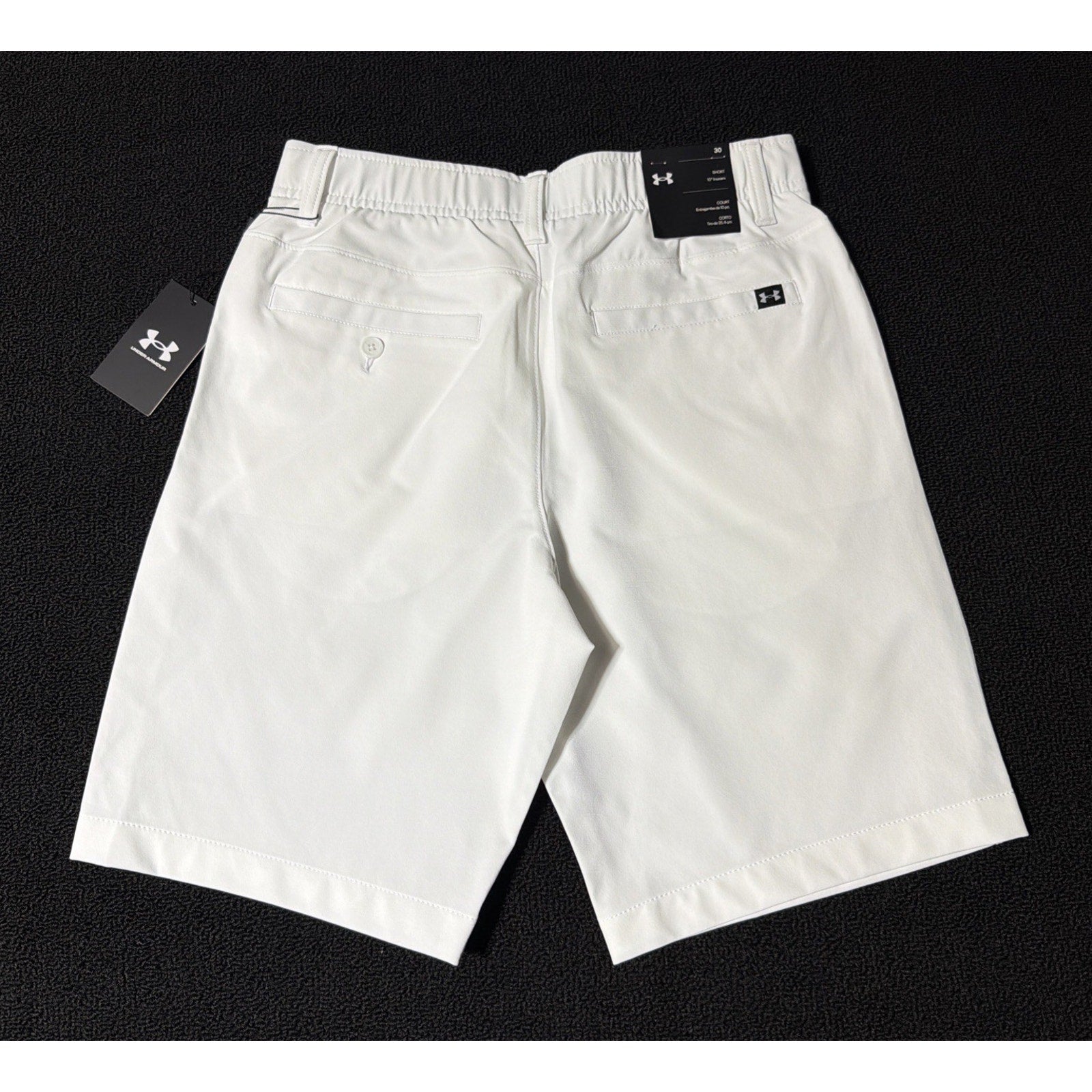 Under Armour Golf Shorts Mens 30 White UA Drive Performance 10" Inseam 1364409