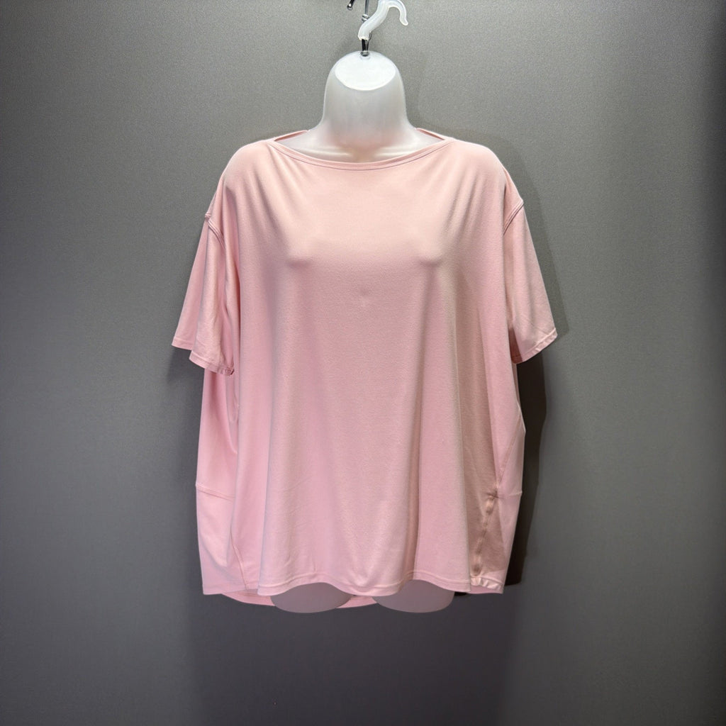 Lululemon Back In Action Short Sleeve Shirt Pink Womens Relaxed Oversized Tee