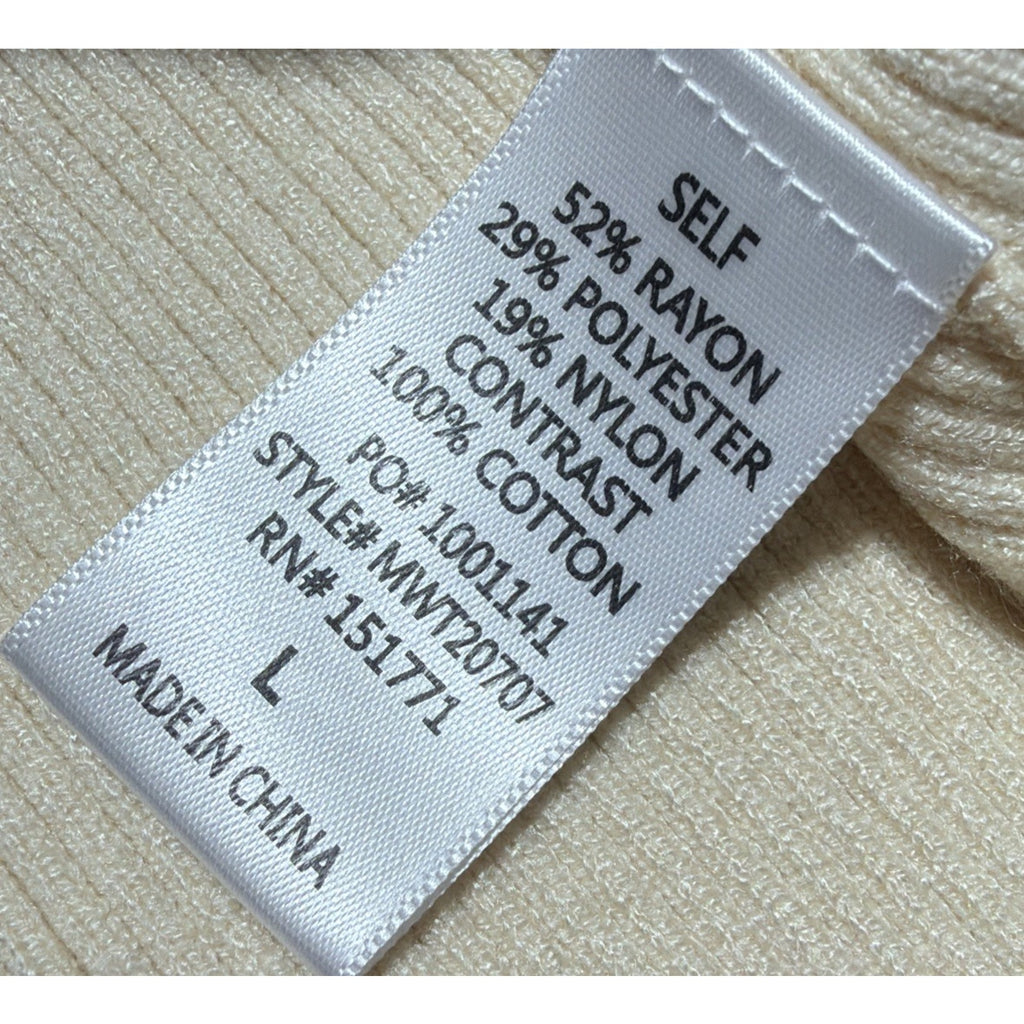Sunday Edition Round Neck Back Tie Knit Top Pullover NWT