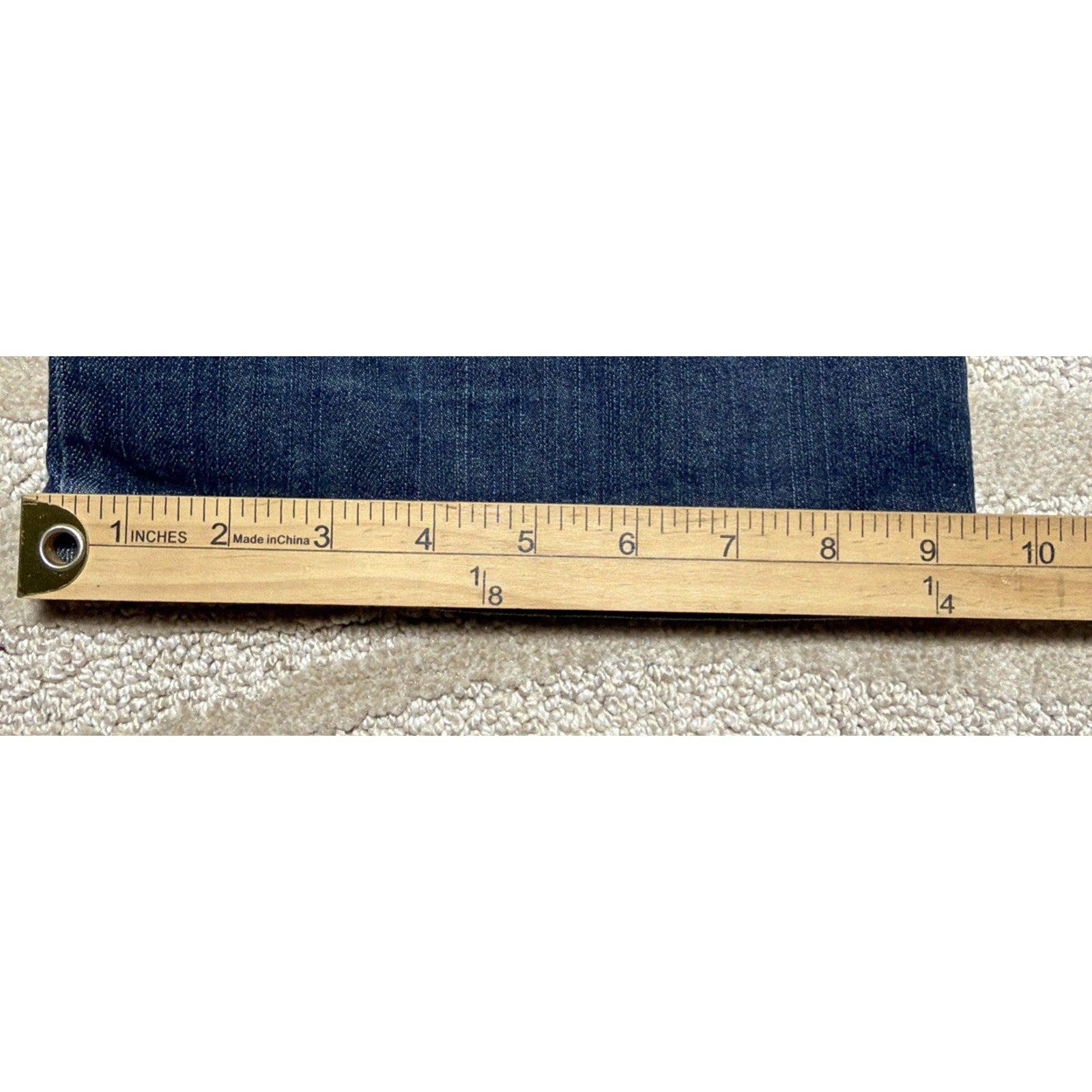 Michael Kors Y2K Studded Flap Pocket Denim Blue Jeans Bootcut Women’s 10 Stretch