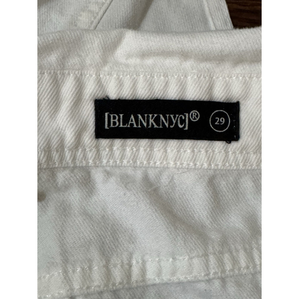 BLANK NYC Women's Size 29 White Jean Overalls