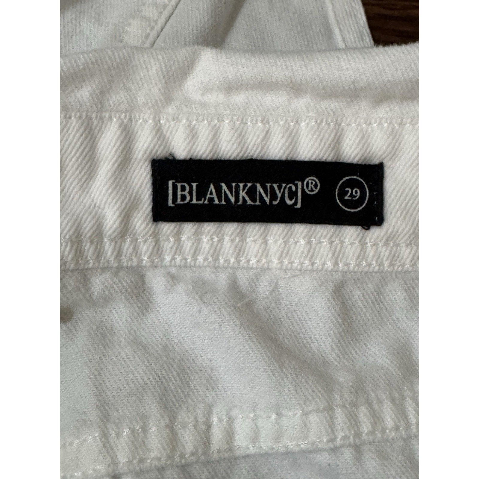 BLANK NYC Women's Size 29 White Jean Overalls