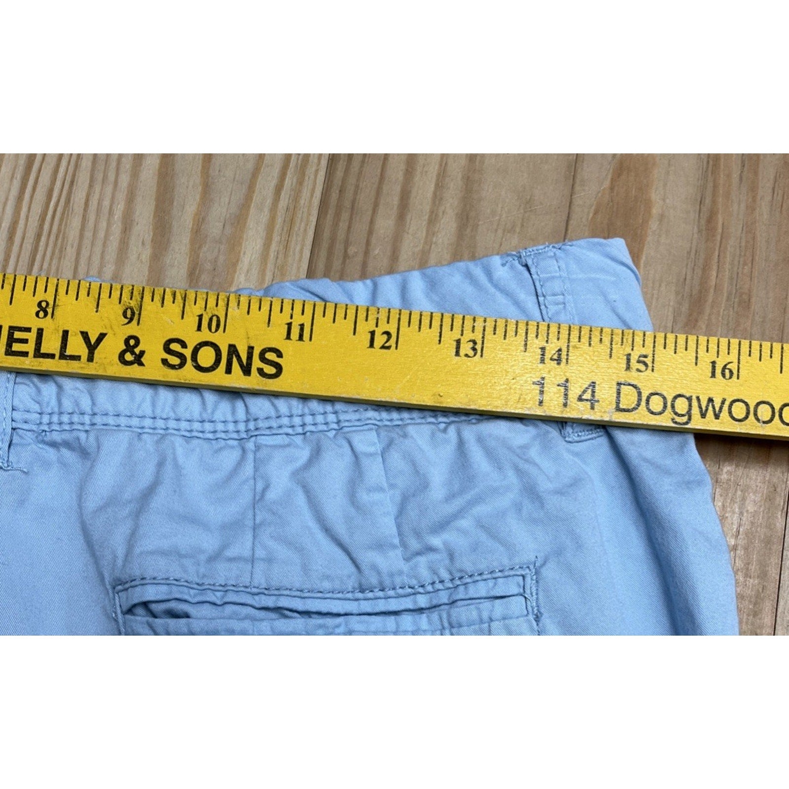 Intro by Jonathan Ross Women's Regular Fit Stretch Chino Short Blue Sz 4P