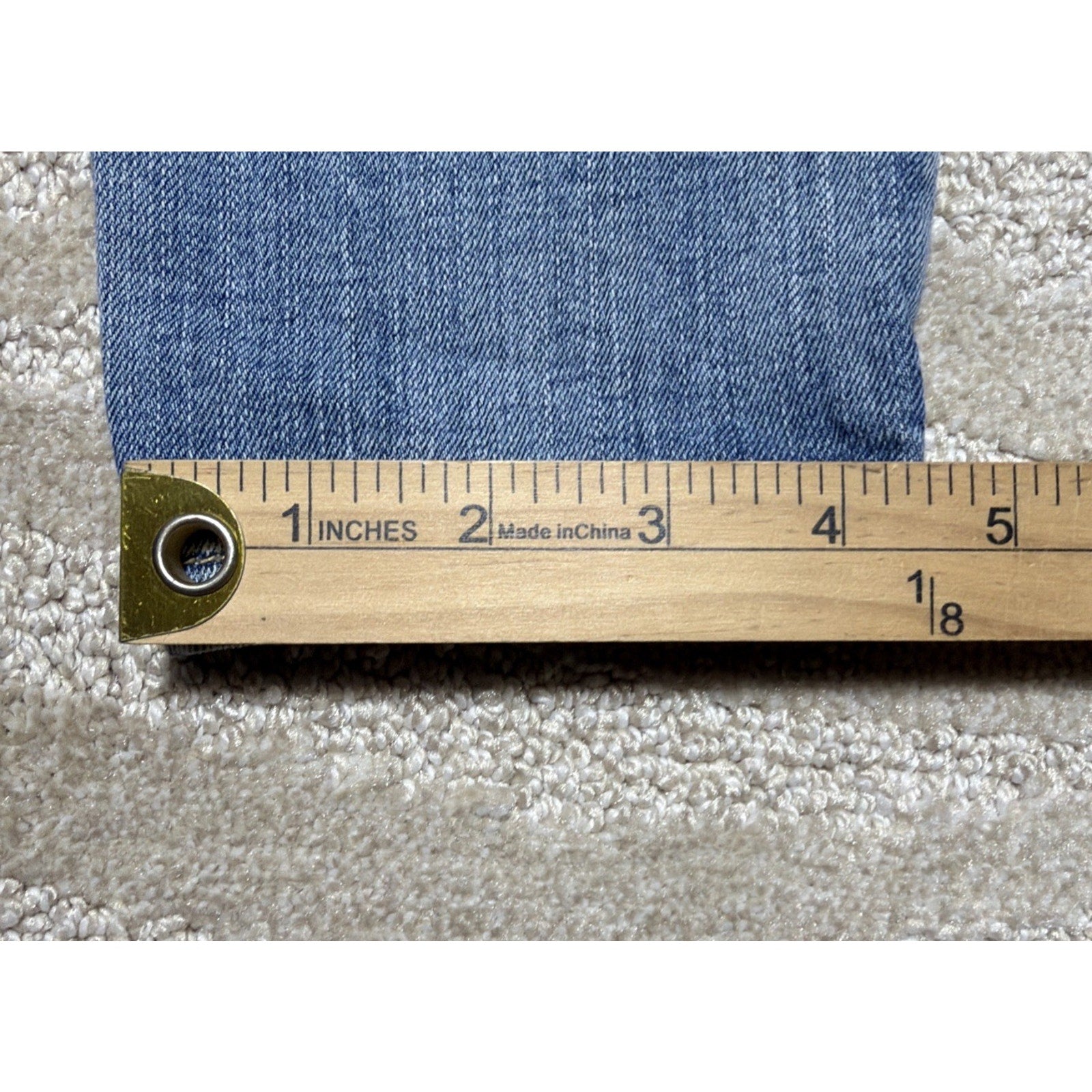 KanCan Jeans Women's 24 Light Wash Blue Stretch Denim Skinny Ankle Distressed