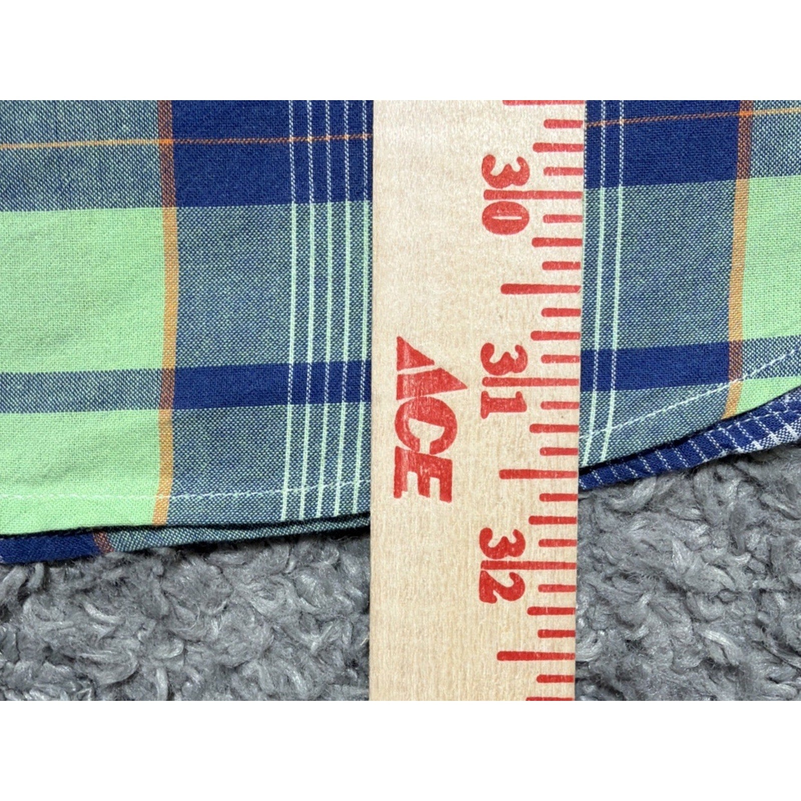 Polo Ralph Lauren Shirt Mens M Classic Fit Plaid Short Sleeve Button Down Green