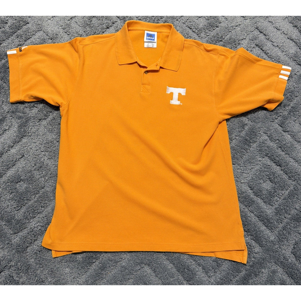 Vintage Tennessee Volunteers Adidas Team Polo Shirt Size Large