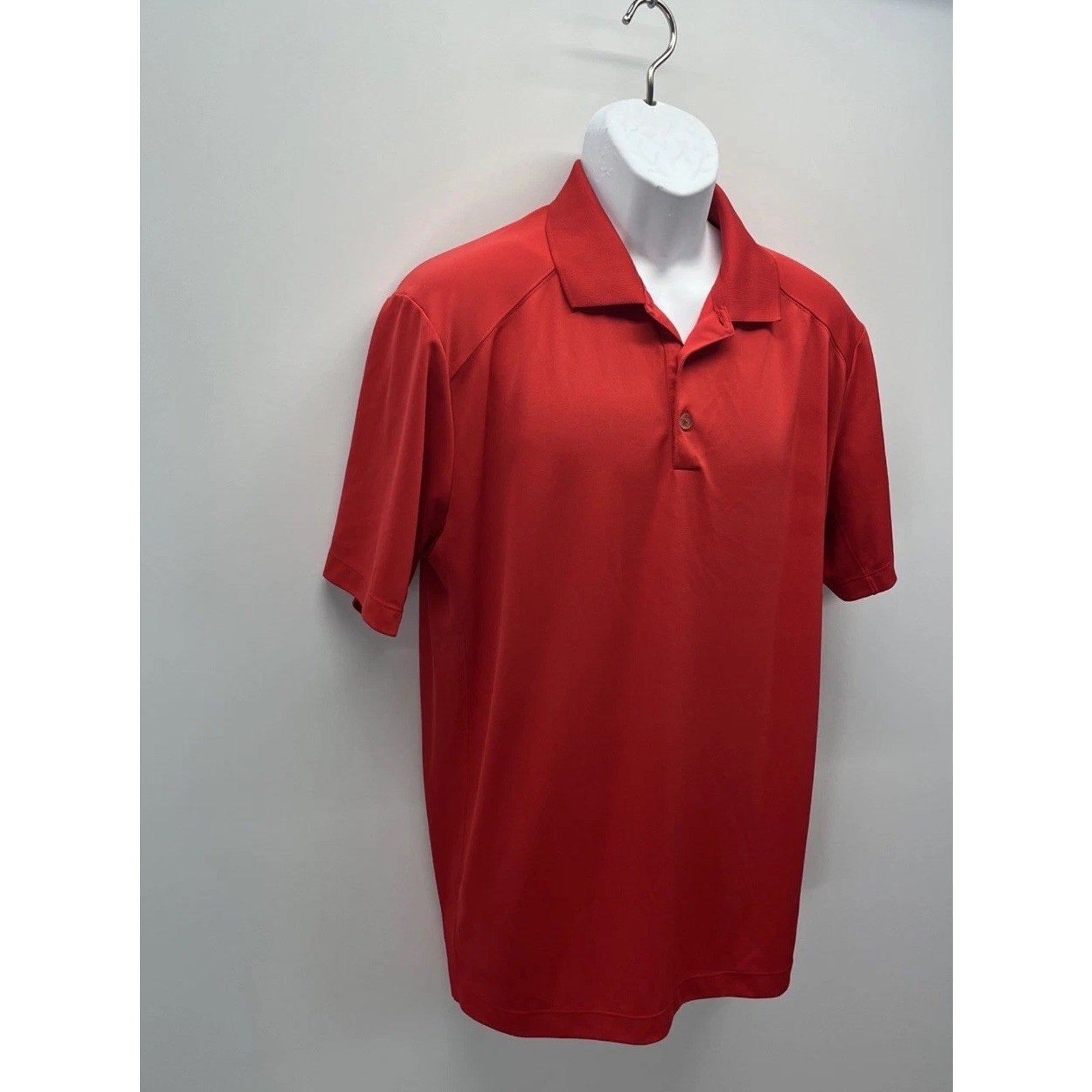 Nike Golf Men’s Polo Shirt Size Large Red Tour Performance DriFit Short Sleeve