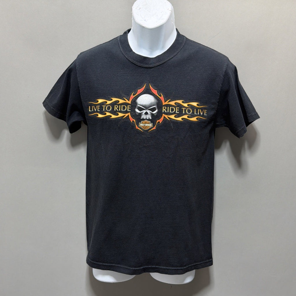 Vtg Harley Davidson Willie G Smithfield NC T-shirt size: S Black 2005 Made USA