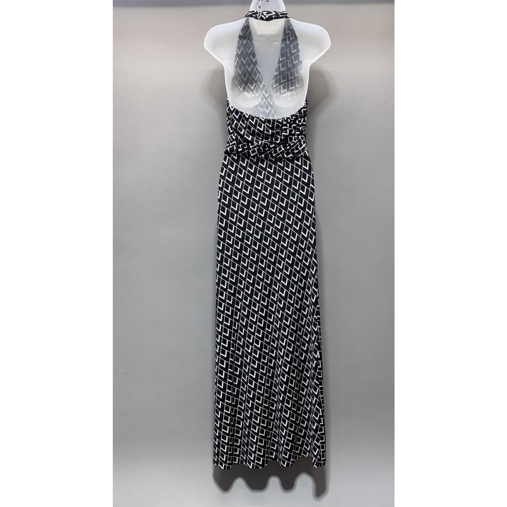 White House Black Market Dress Halter Formal Evening Gown Maxi Sexy Women’s 6