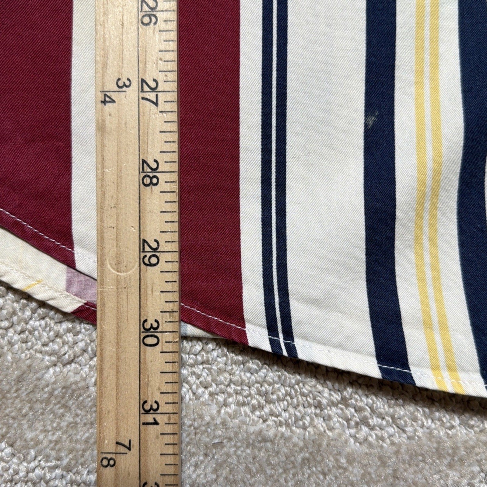 VTG 90’s Tommy Hilfiger Men's long Sleeve Button Down Stripe Shirt Crest Logo XL