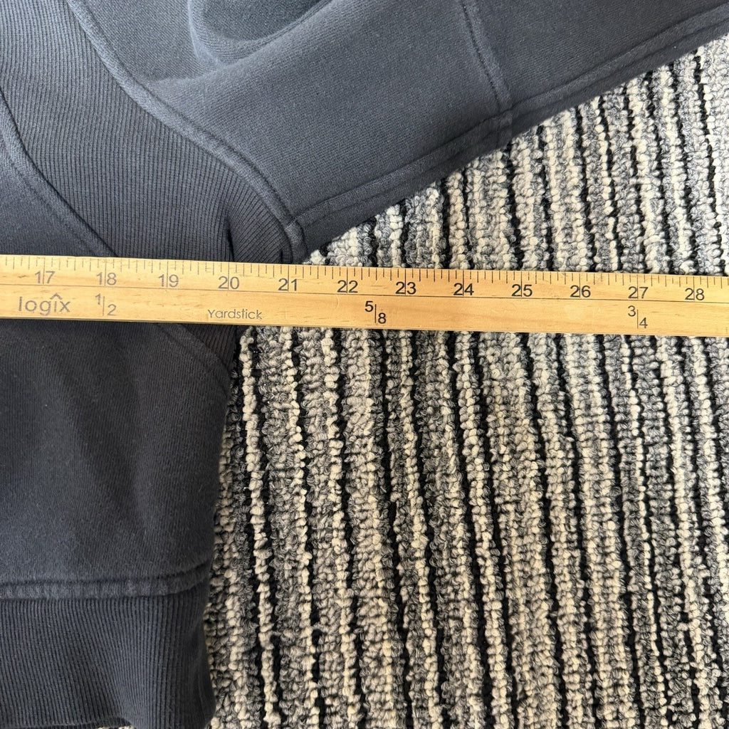 lululemon Black Cropped Scuba Sweatshirt Graphic Raglan Pullover Women’s