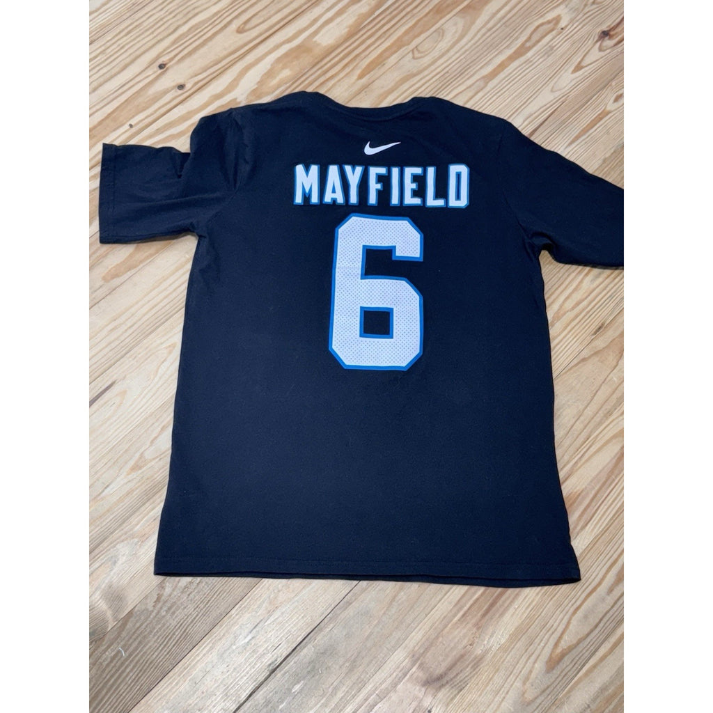 Carolina Panthers Nike T-Shirt NFL Baker Mayfield #6 Logo Youth XL 18/20