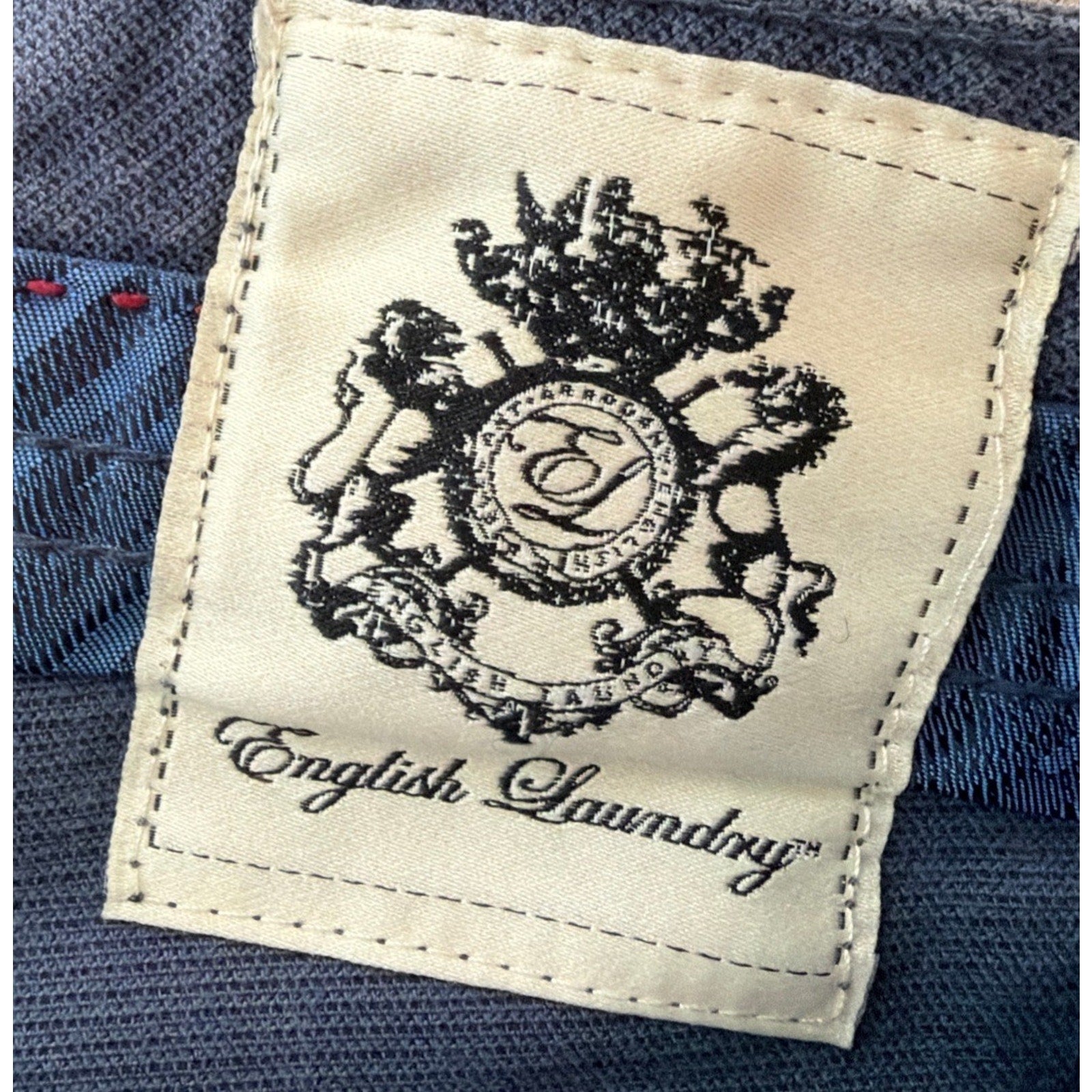 English Laundry Pants Mens Steel Blue Corduroy 5-Pocket Stretch Jeans size 36x30