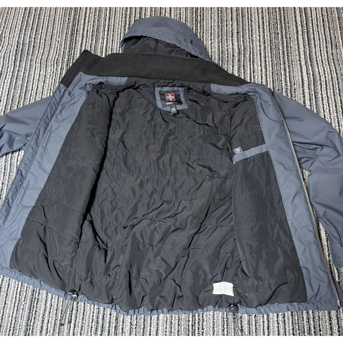 Swiss Tech Men's S Full Zip Green Soft Shell Jacket Waterproof Insulated
