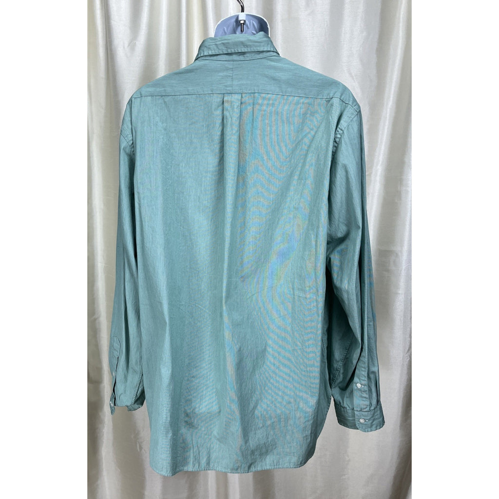 Ralph Lauren Classic Fit Seafoam Green Long Sleeve Button Down 18/46 Cotton