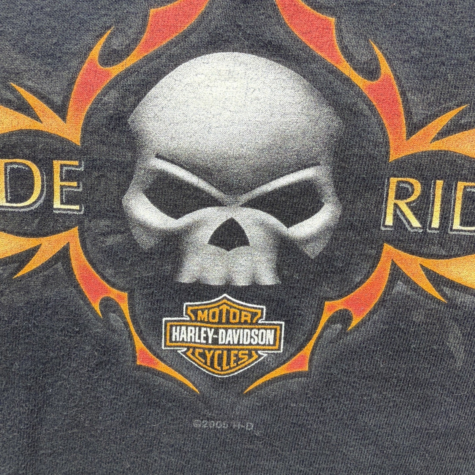 Vtg Harley Davidson Willie G Smithfield NC T-shirt size: S Black 2005 Made USA