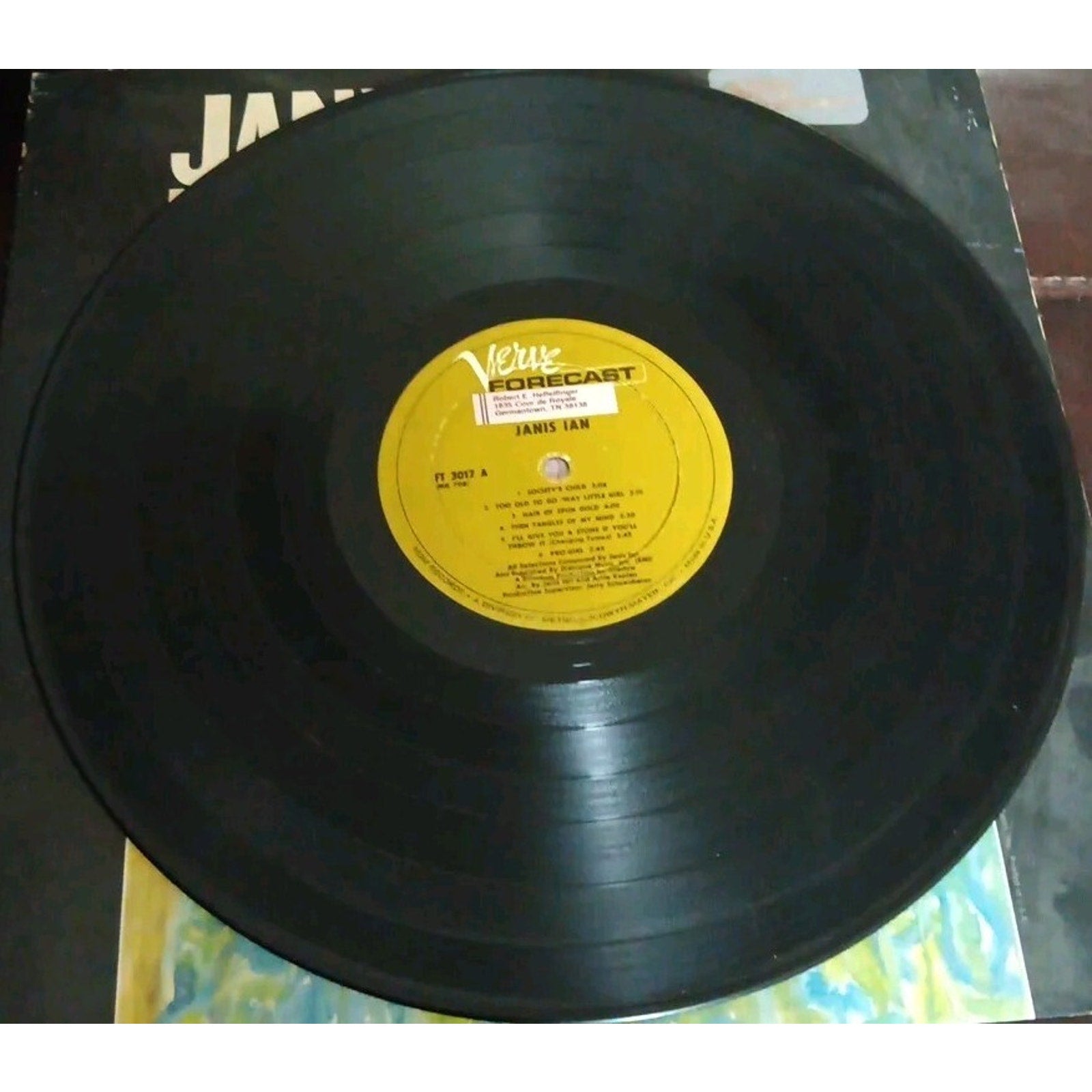 Janis Ian Self Titled Record Album Vinyl LP