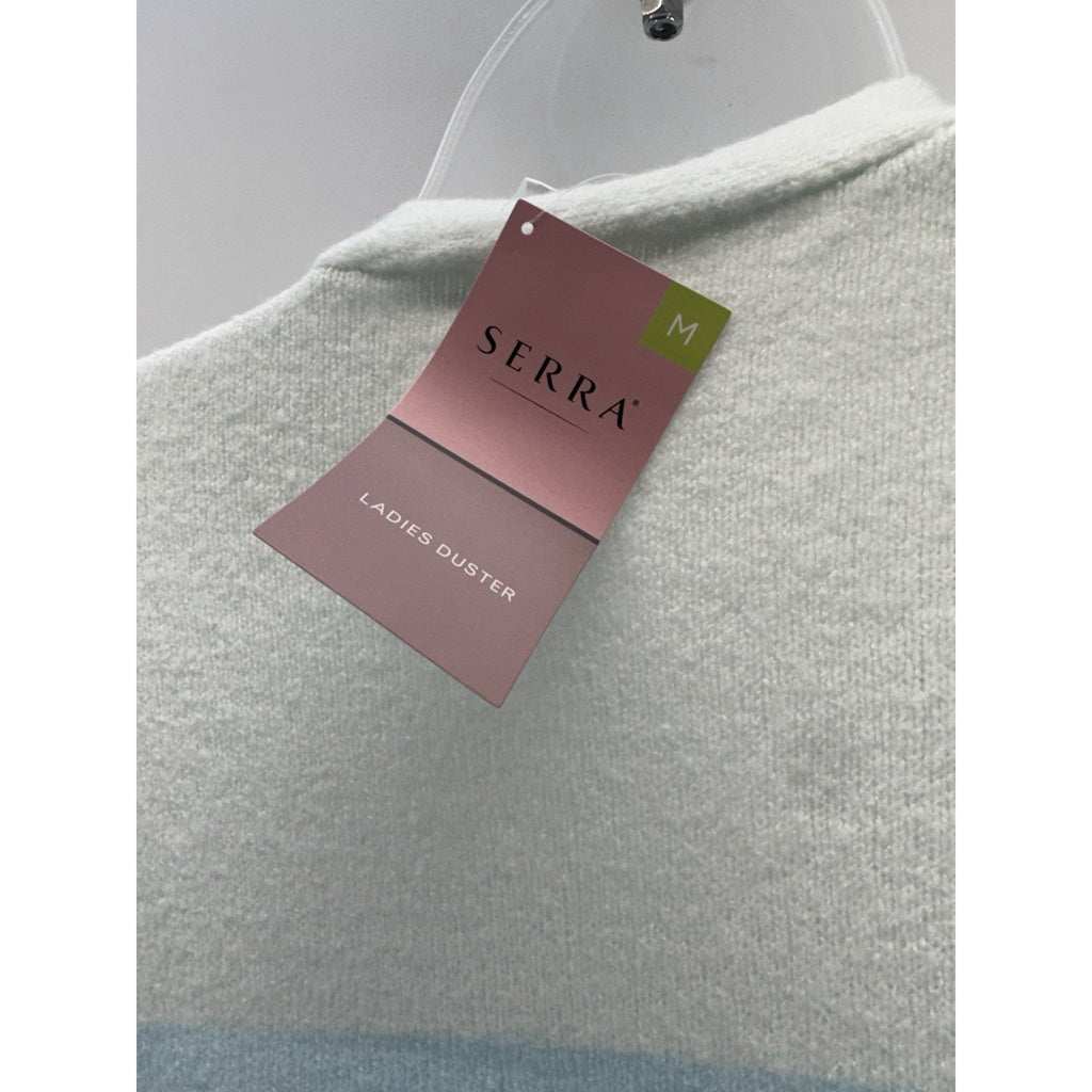 SERRA Long Sleeve Open Front Duster Cardigan Sweater Pockets Women’s Size M, NWT